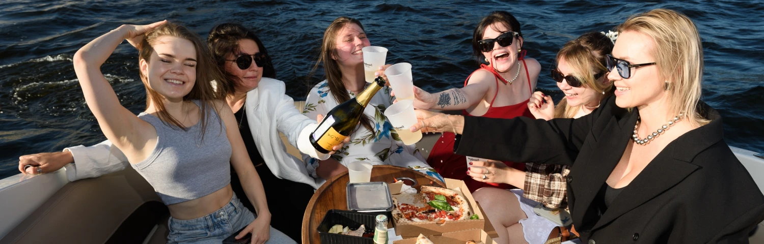 Yacht birthday in St. Peterburg