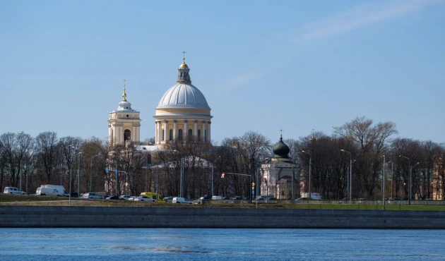 Alexander Nevsky Lavra. One of the main city shrines and the reason why Nevsky Prospekt is so long.