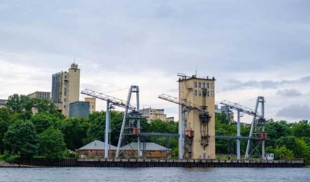 Nevsky Factory loading terminal. Their website says that they "produce modern energy-efficient turbocharger equipment and compete in the global market." Let's take your word for it