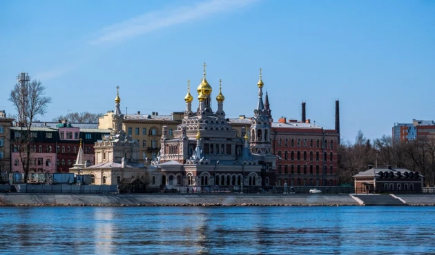 The newly restored church. And specifically – "The Church of the Icon of the Mother of God of All the Sorrowful Joy"