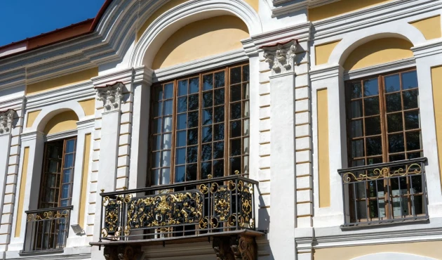 The Hermitage Pavilion and its openwork lattice