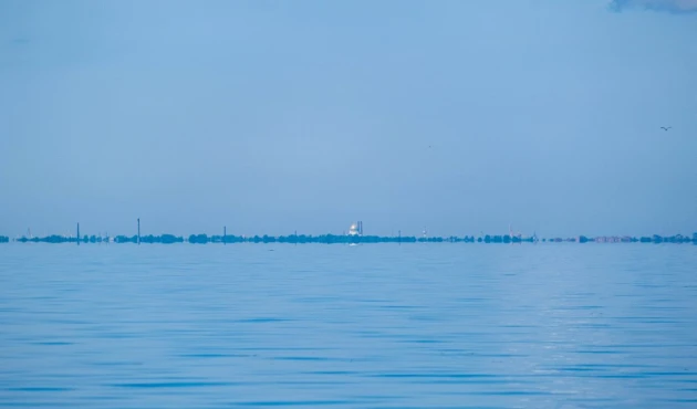 View of Kronstadt from Peterhof