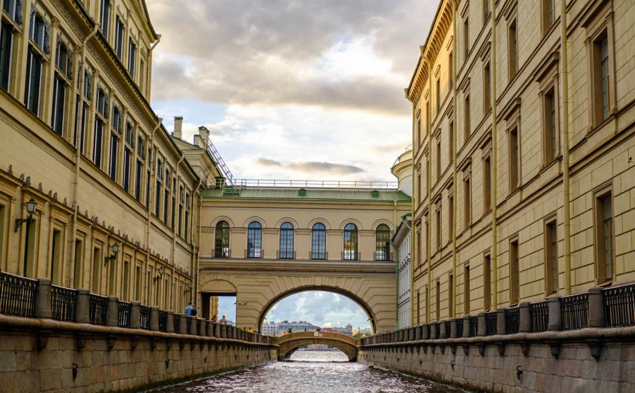 We will enter the Neva River through the Winter Trench