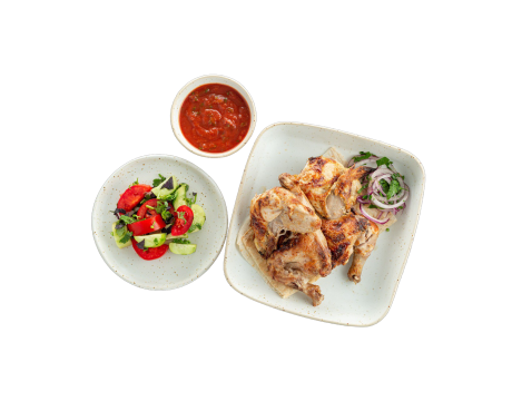 Charcoal grilled chicken