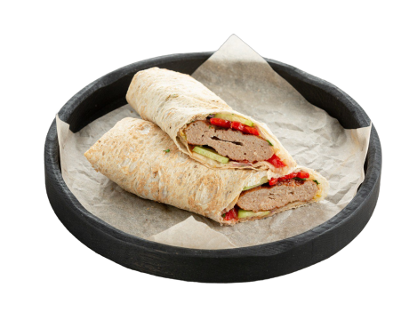 Chicken kebab wrap