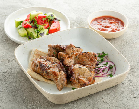 Pork shish kebab