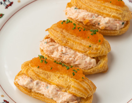 Smoked Trout Rillette Eclairs