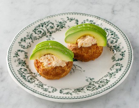 Crab and Avocado Gougères