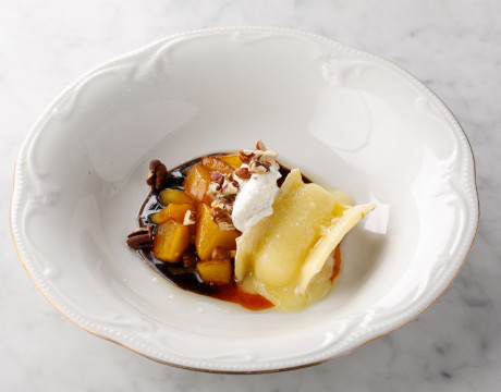 Camembert with apricots