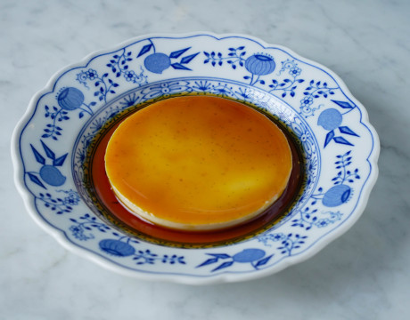 Cream caramel with Pedro Ximenez sherry