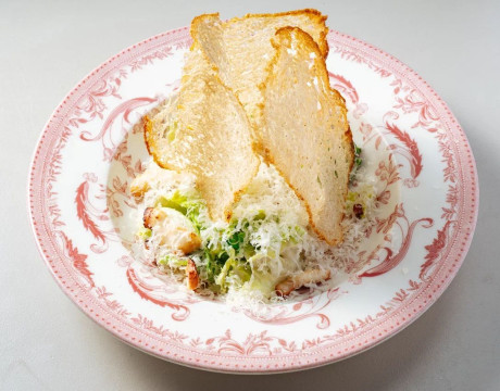Octopus Caesar salad