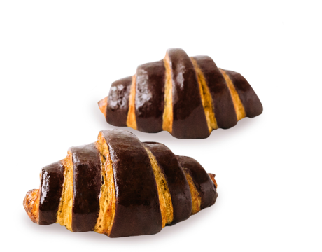 Croissant with chocolate