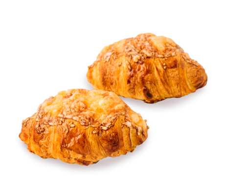 Croissant with ham and cheese
