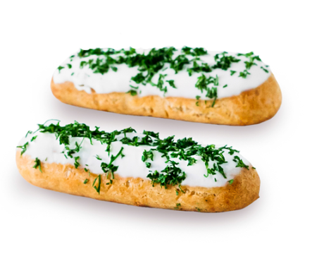 Mini Eclair with Goat Cheese and Herbs