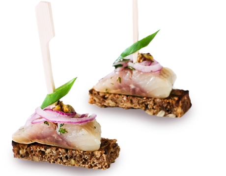 Spiced Herring on Whole Grain Toast