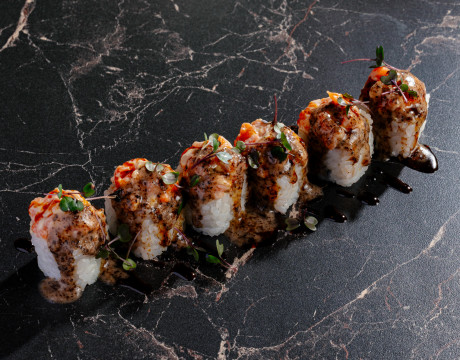 Salmon Rolls with Nori Sauce