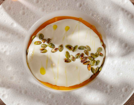 Pumpkin cream-soup "capucino"