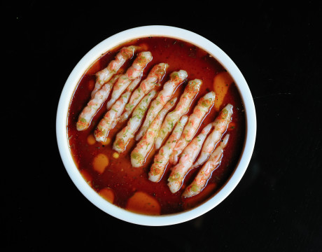 Amai Ebi Shrimp, Tuna BBQ Sauce