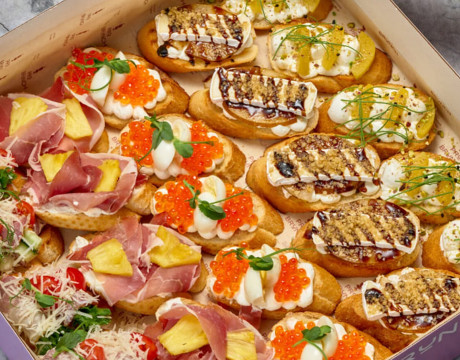 Plateau of bruschetta "Gourmet" XL