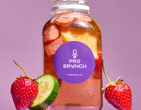Strawberry-lime-cucumber lemonade