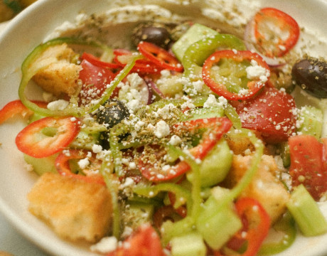 Horiatiki, Greek Salad with Authentic PDO Feta