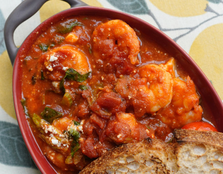 Shrimp Saganaki