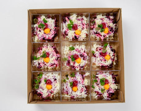 Set salad "Herring under a fur coat"