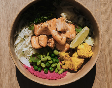 Baked Salmon Bowl